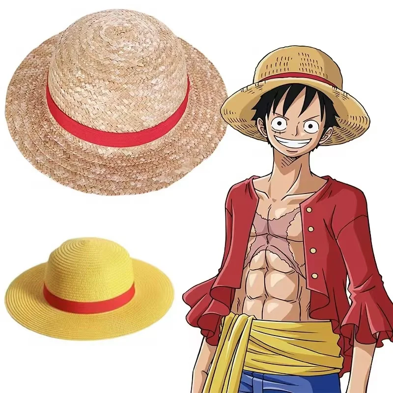 One Piece Straw Hat - Luffy Straw Hat One Piece Cartoon