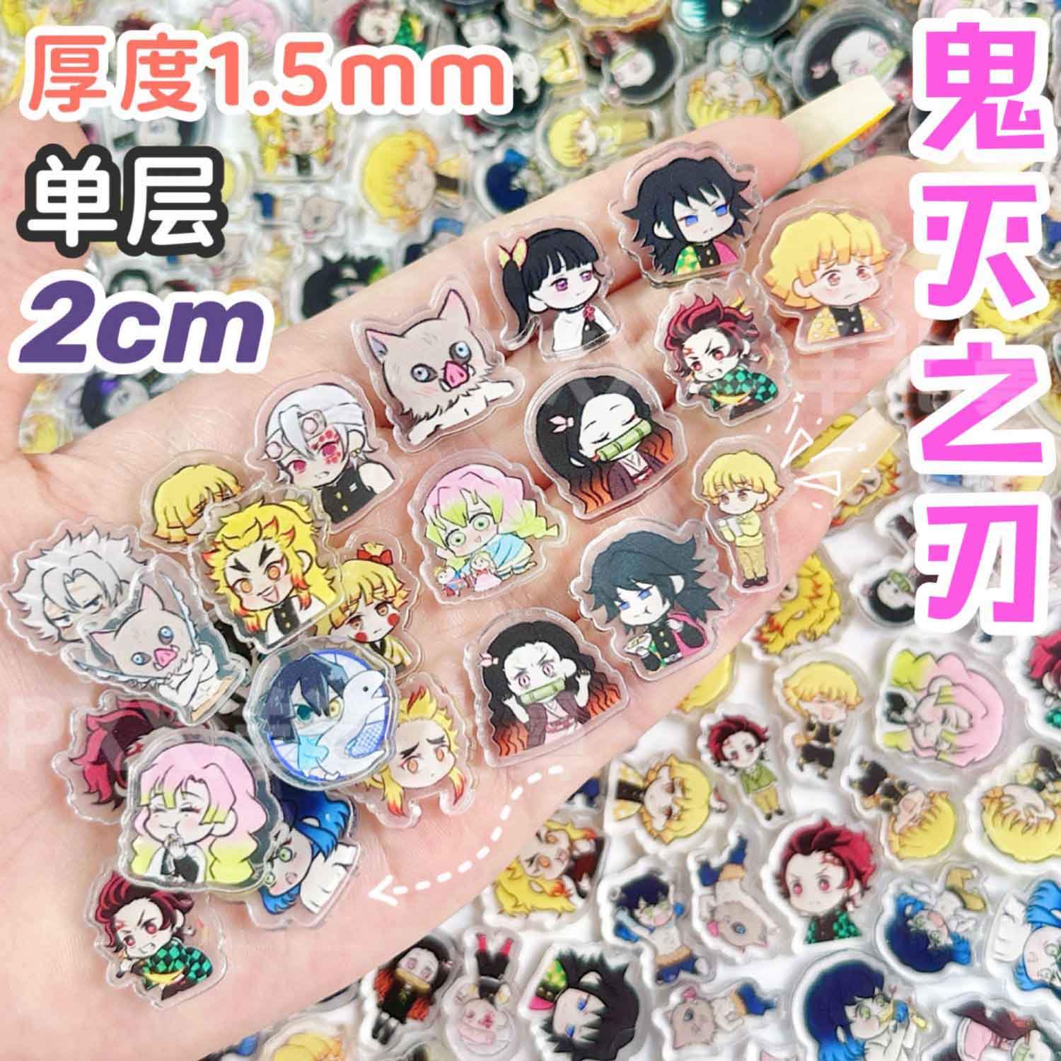 50/100Pcs 1/2cm Mini Demon Sla - đánh giá và giá Anime Cosplay Demon Slayer