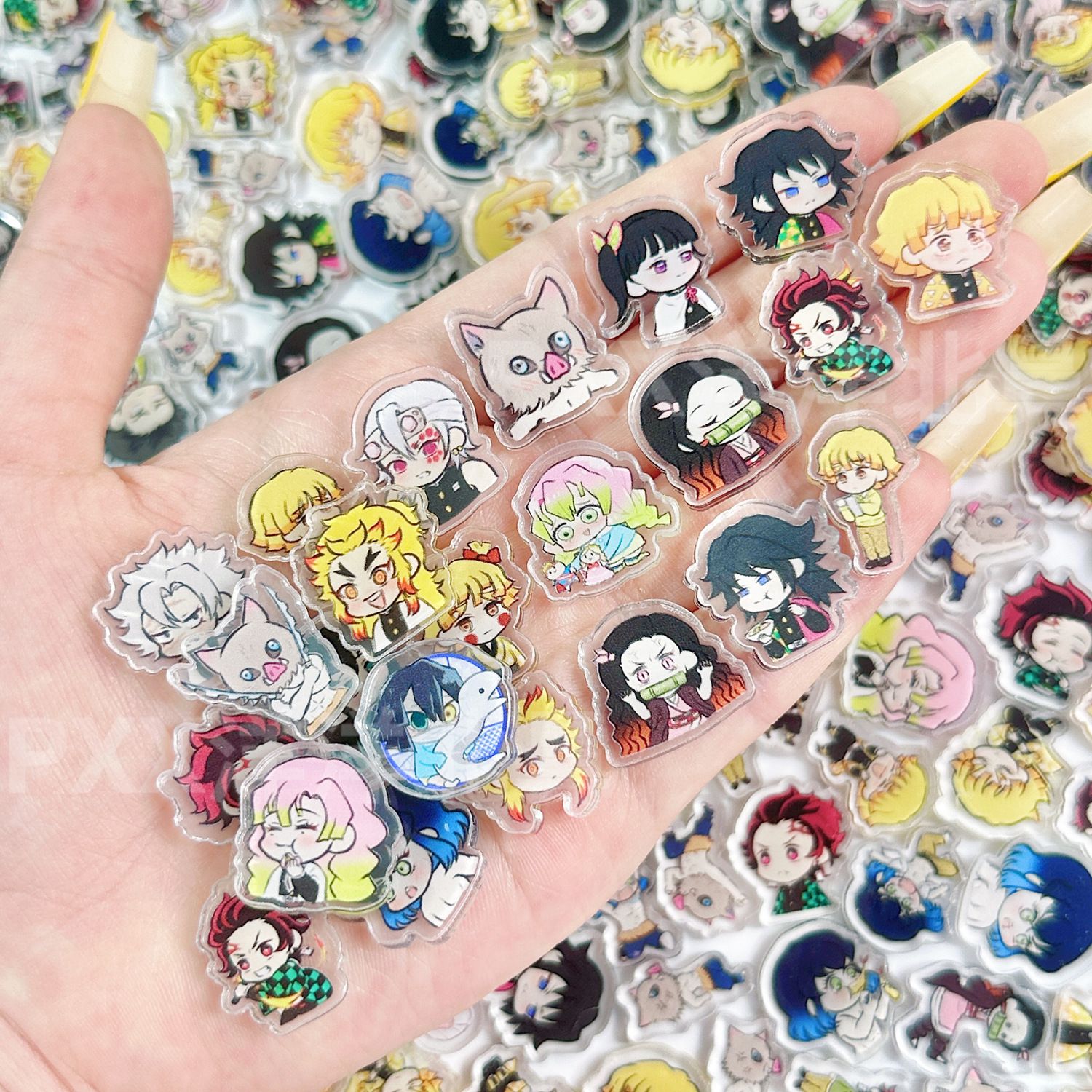 50/100Pcs 1/2cm Mini Demon Sla - đánh giá và giá Anime Cosplay Demon Slayer