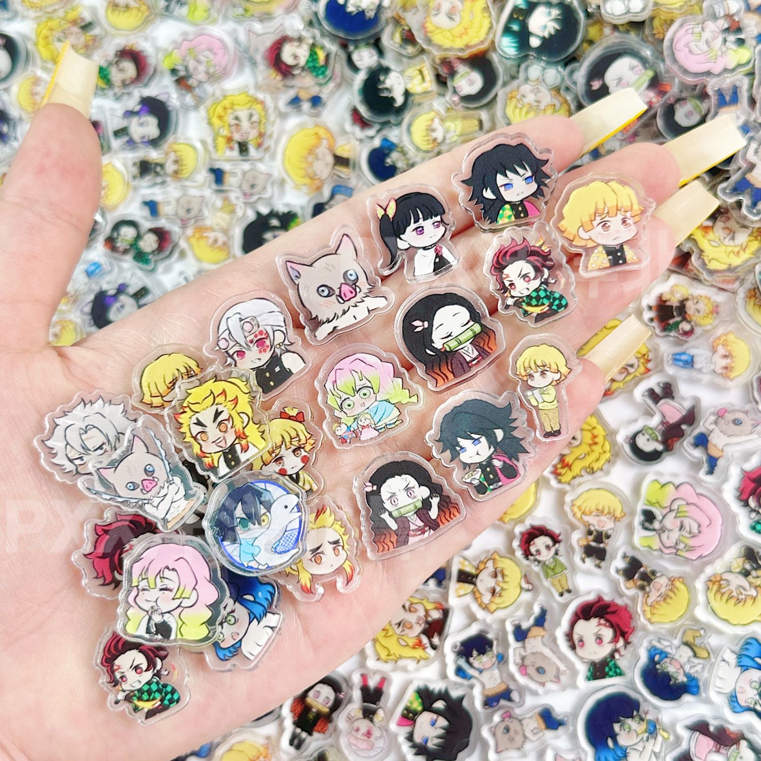 50/100Pcs 1/2cm Mini Demon Sla - đánh giá và giá Anime Cosplay Demon Slayer
