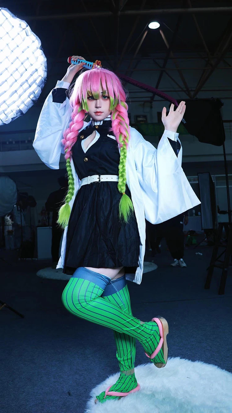 Anime Kanroji Mitsuri Cosplay  - đánh giá và giá Anime Cosplay Demon Slayer