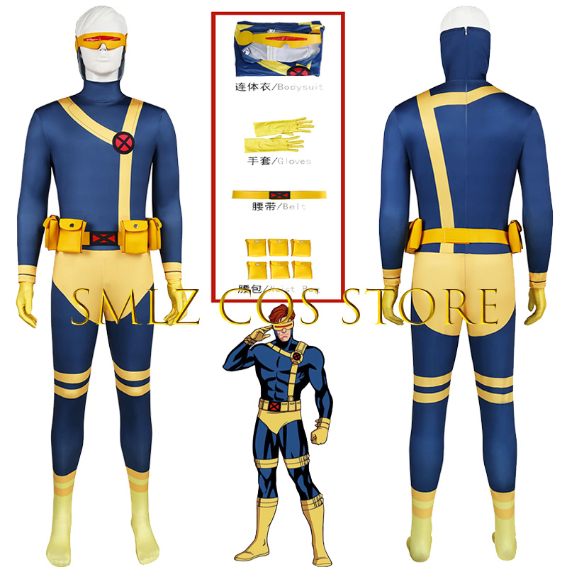 Scott Summers Cosplay Cyclopss - đánh giá và giá Anime Cosplay Bodysuit