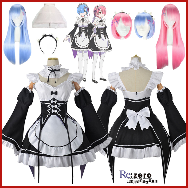 Anime Ram Rem Lolita Meid Cosp - đánh giá và giá Anime Cosplay Rem