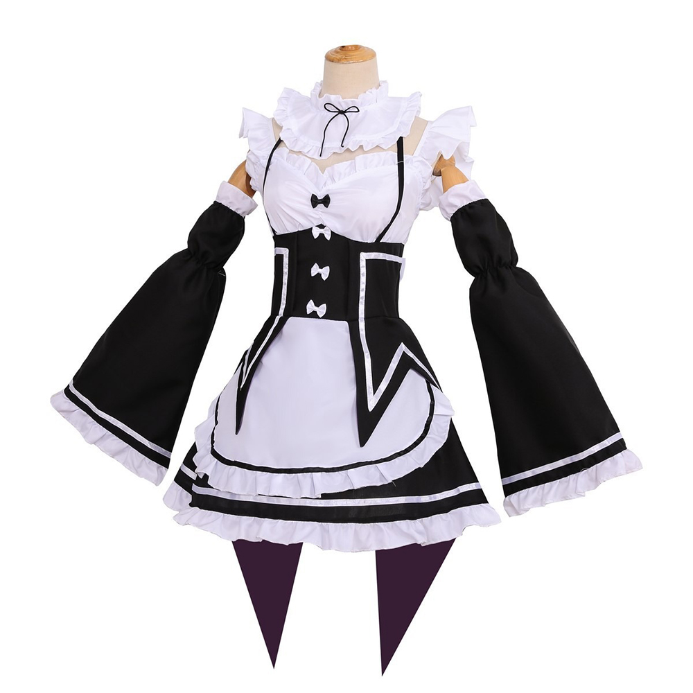 Re Zero Ram Rem Cosplay Costum - đánh giá và giá Anime Cosplay Rem