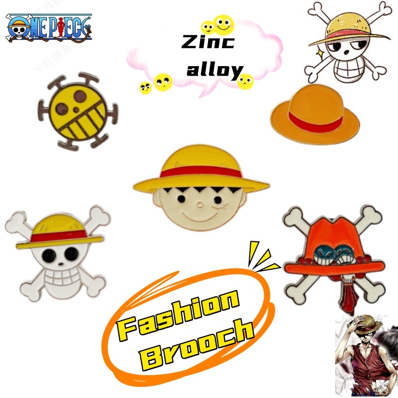 One Piece cartoon pin badge fe - đánh giá và giá One Piece Straw Hat