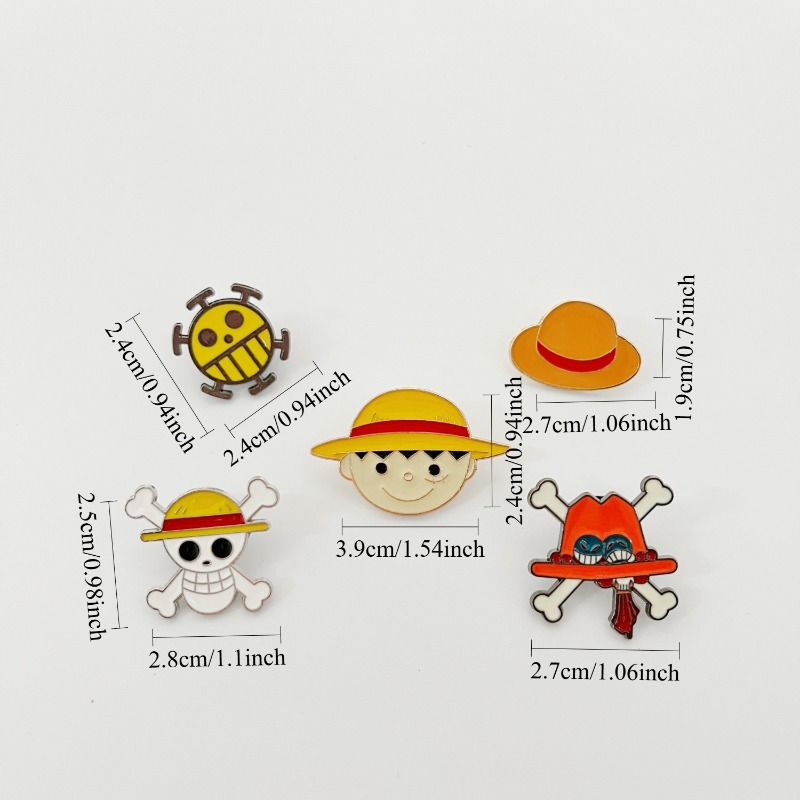 One Piece cartoon pin badge fe - đánh giá và giá One Piece Straw Hat